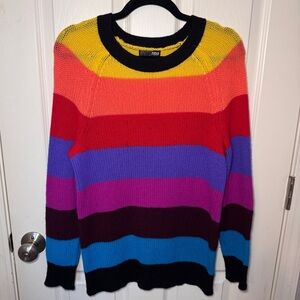 Aqua Rainbow Cashmere Sweater